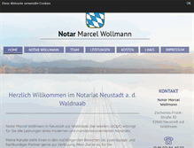 Tablet Screenshot of notar-wollmann.de